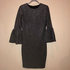 TED BAKER Grey sparkly Bodycon Dress